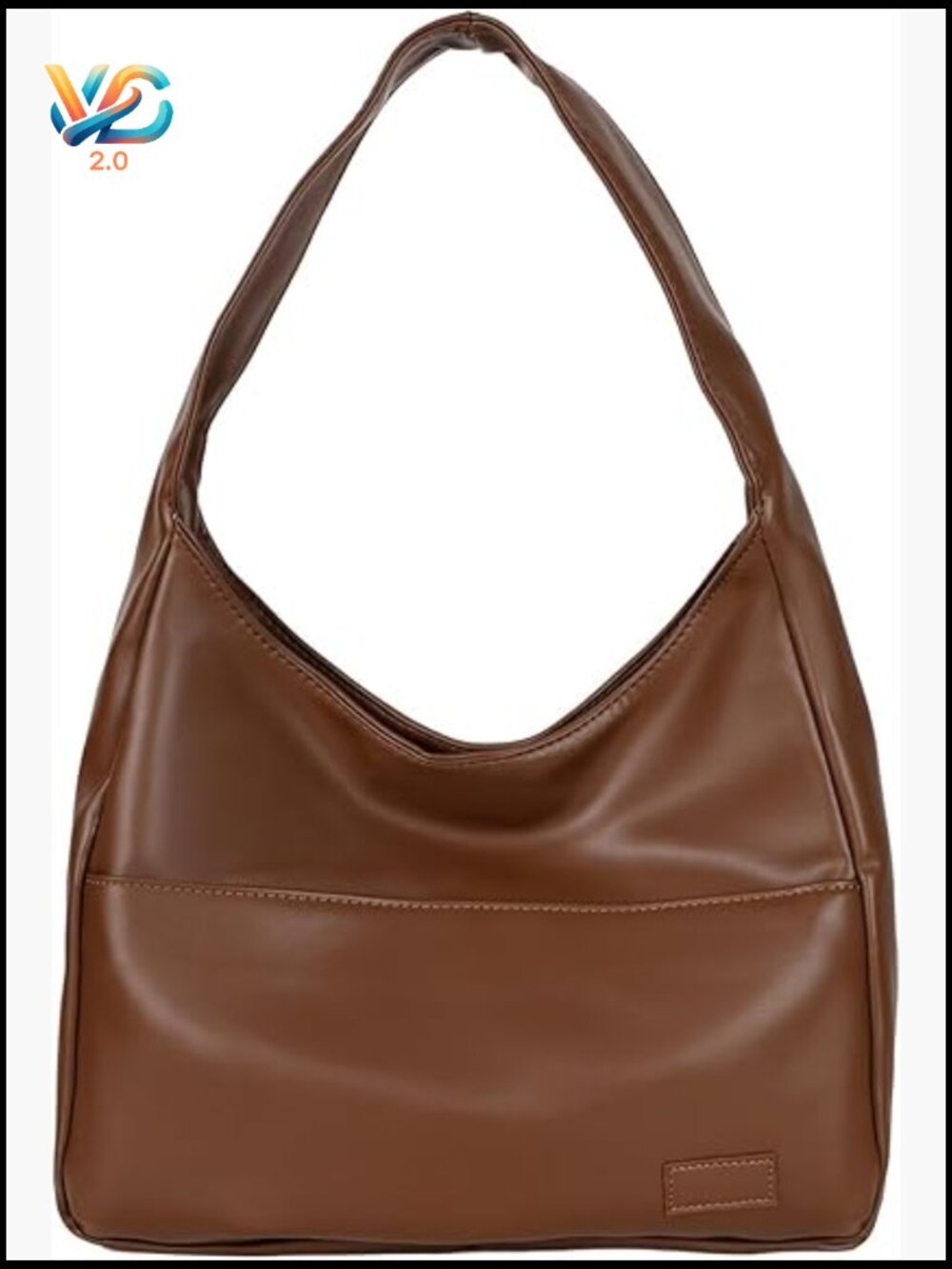 Vegan Leather Tote Bag Chic Large Soft Shoulder Handbag Trendy Work Purse